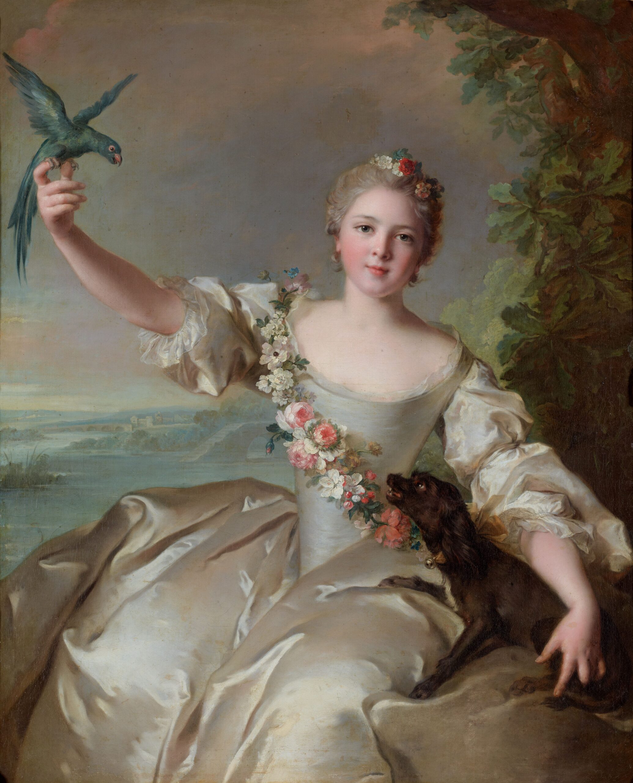 ジャン＝マルク・ナティエ『アンタン侯爵夫人』(1738)