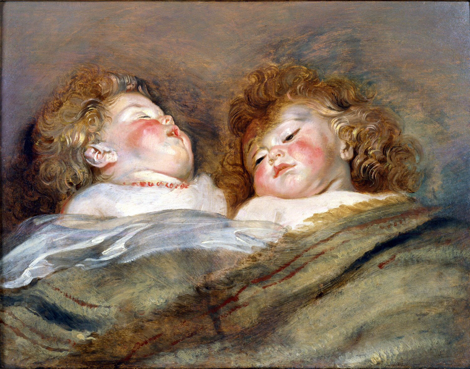 ペーテル・パウル・ルーベンス『眠る二人の子供』(1612-13)