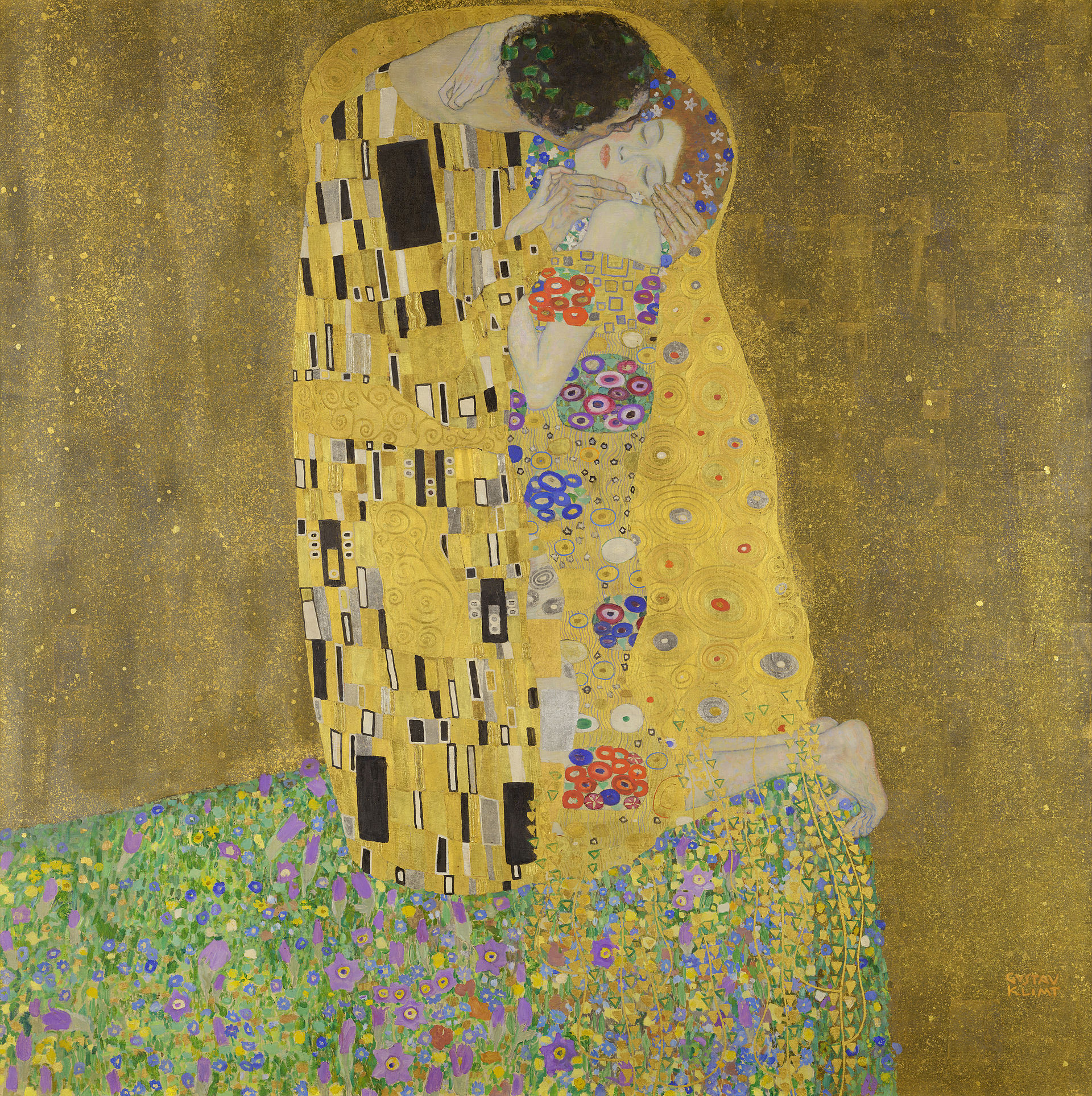 グスタフ・クリムト『接吻』（1908）